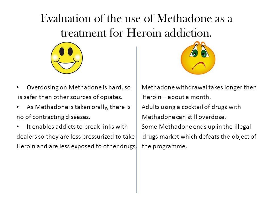 what does methadone do Three Lakes FL